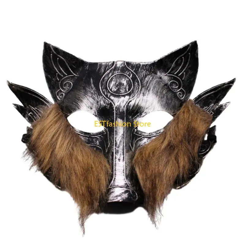 

Y5GC Scary Skeleton Mask Masque Full Face Wolf Mask Halloween Cosplay Costume