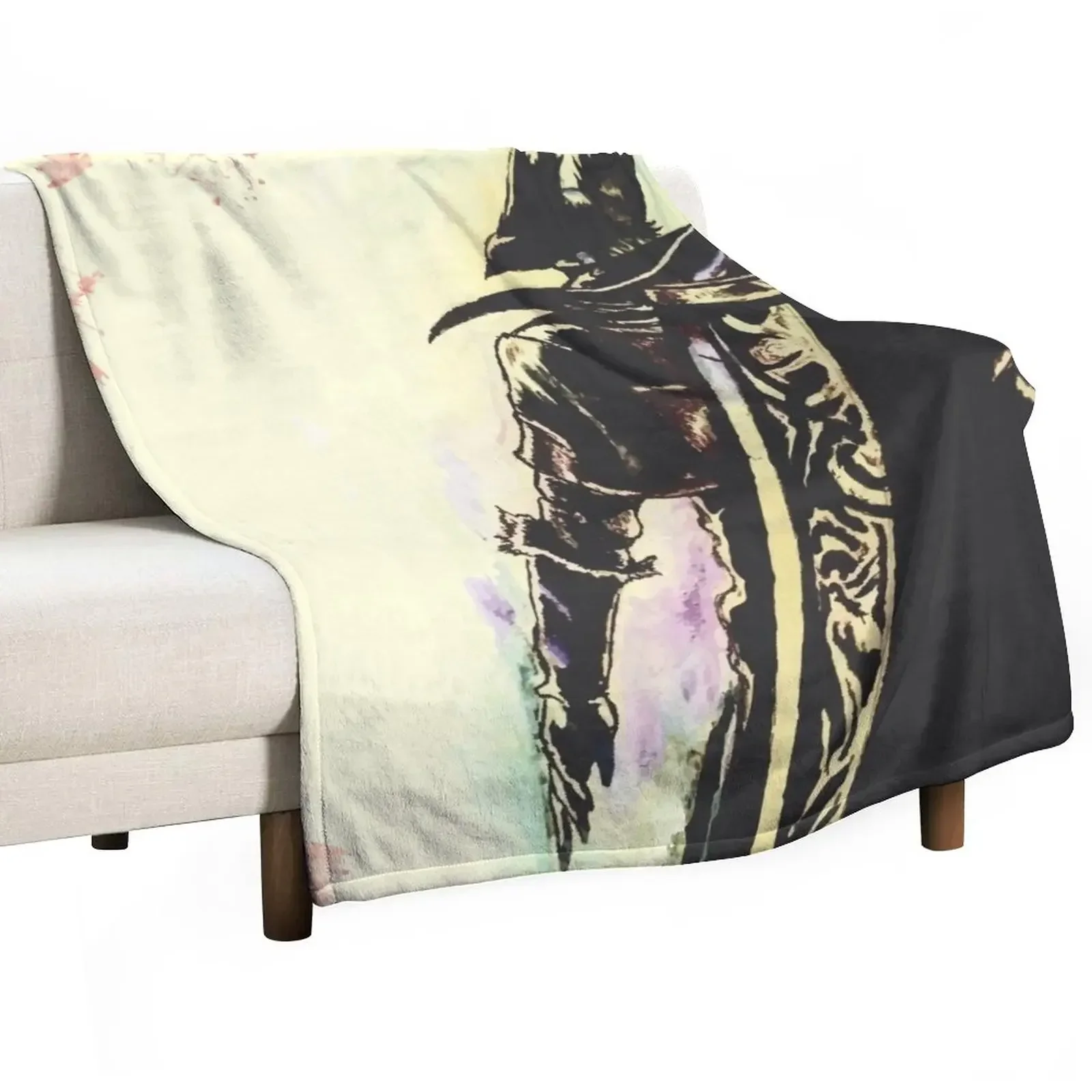 

Hunter of Nightmares || Bloodborne Throw Blanket Luxury St Soft Plaid Decorative Beds Travel Blankets