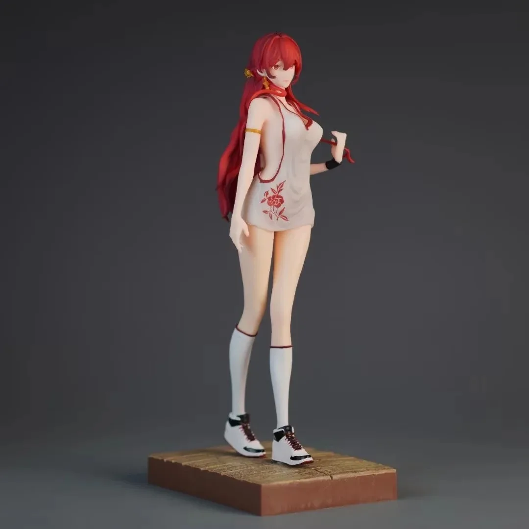 2D Anime Beautiful Girl Series Star Rail Himeko Standing Pose PC Case Figurine Ornament Model