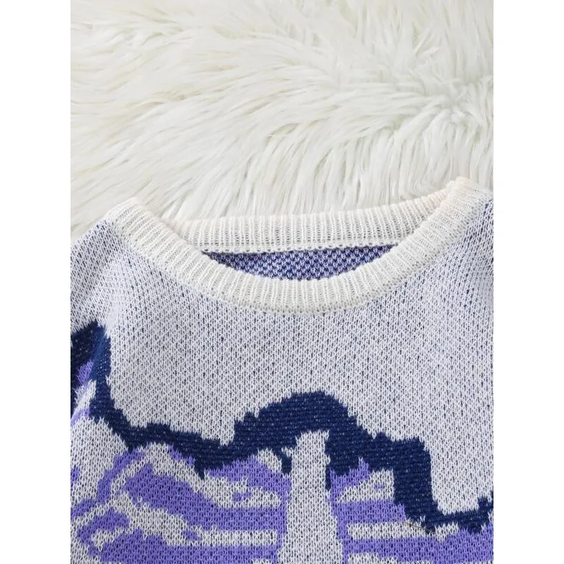 

Cross-Border Skeleton Jacquette Sweater Embroidered Knitwear Women's Fashion Spring Collection Online And Offline Available