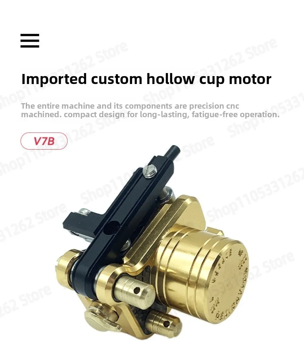V7B Rotary Tattoo Machine Liner Shader Adjustable Stroke Hardness for Tattoo Artists