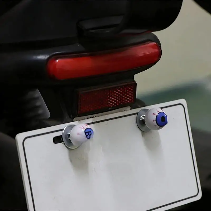 Motorcycle Eyeball Plate Bolts 4Pcs High Quality Plastic for Unique Bike Appearance