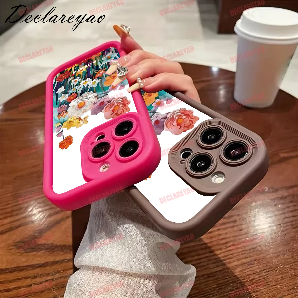 DECLAREYAO ماتي بولي يوريثان غطاء ناعم نحيف ل Realme C75 Pro نوت 8 V5 14 5 C61 7 C63 30 9 Narzo 60 Q5 13 Pl حافظة سيليكون مقاومة للصدمات