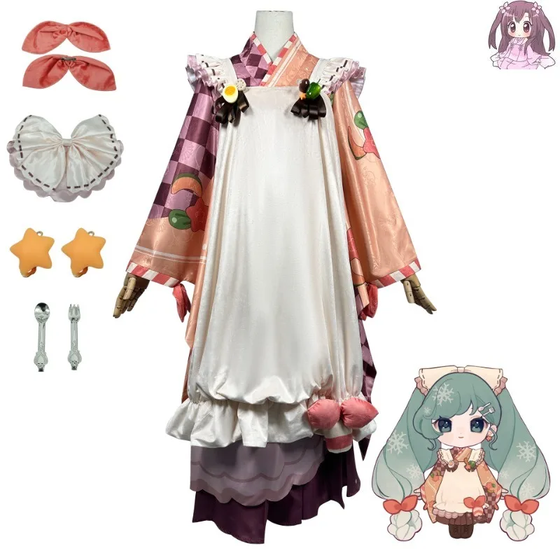 

Miku Cosplay Costume Virtual Idol 2024 cosplay full set Dress Gourmet Style Miku girl Anime Expo halloween costumes for women