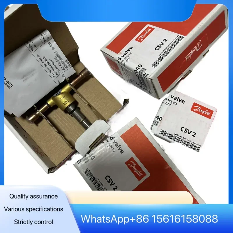 Danfoss Solenoid Valve CSV2 032B2040 G1/4 Inch Brass Body Genuine Replacement Part for Refrigeration System SKU 032B2040
