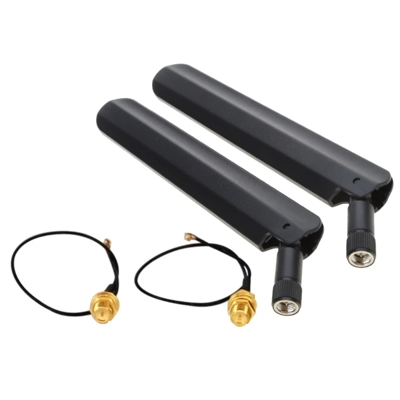 3dBi WiFi Antenne Antenne Wireless Router + 17cm PCI U.FL IPX zu RP Pigtail Kabel