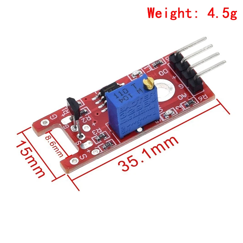 1~10Pcs KY-024 Linear Magnetic Hall Sensor Board Switch Speed Counting Hall Sensors Module For Arduino Diy KY024 Hall Sensor
