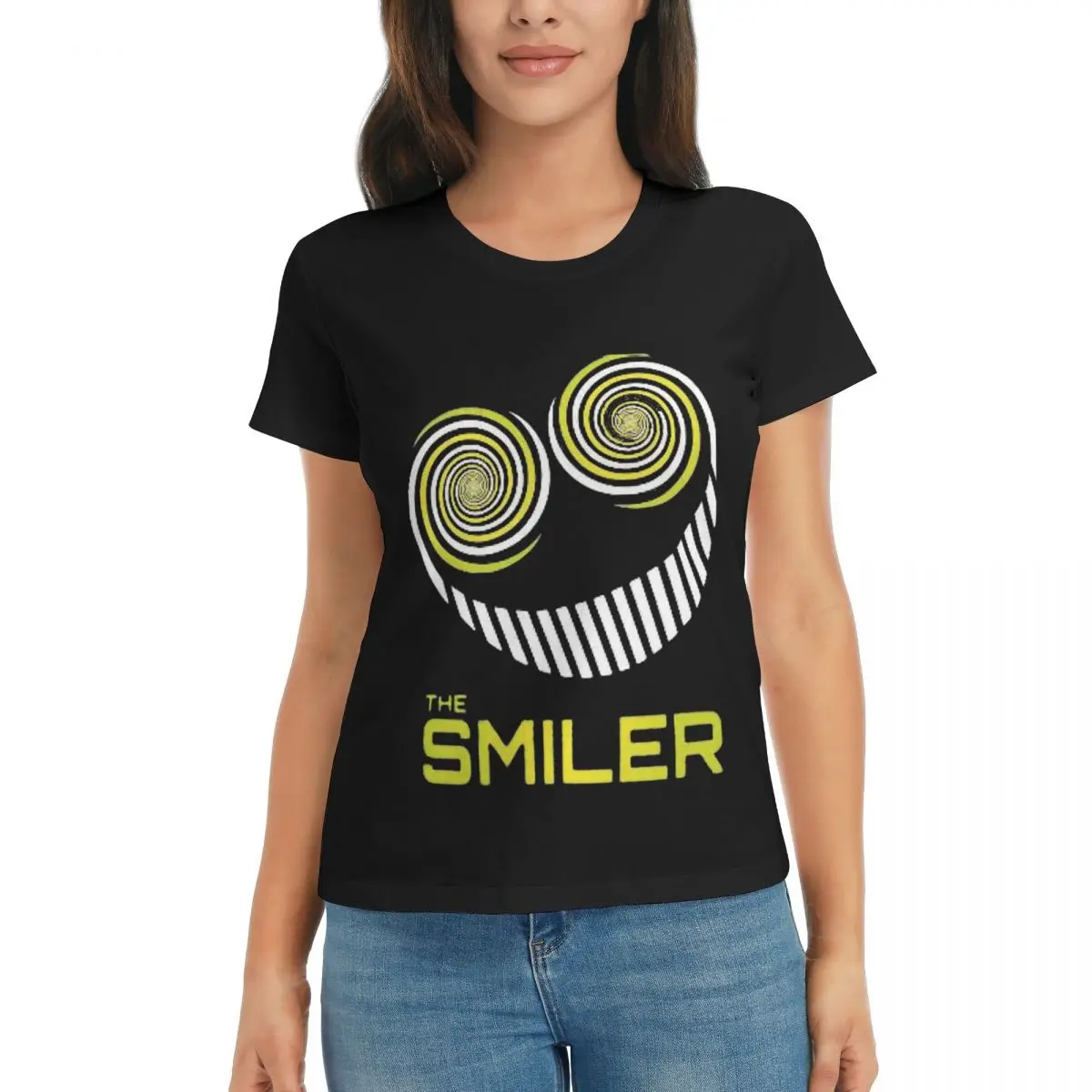 Camiseta feminina the smiler alton towers merch reino unido ativo verão manga curta camisetas em torno do pescoço roupas topos streetwear