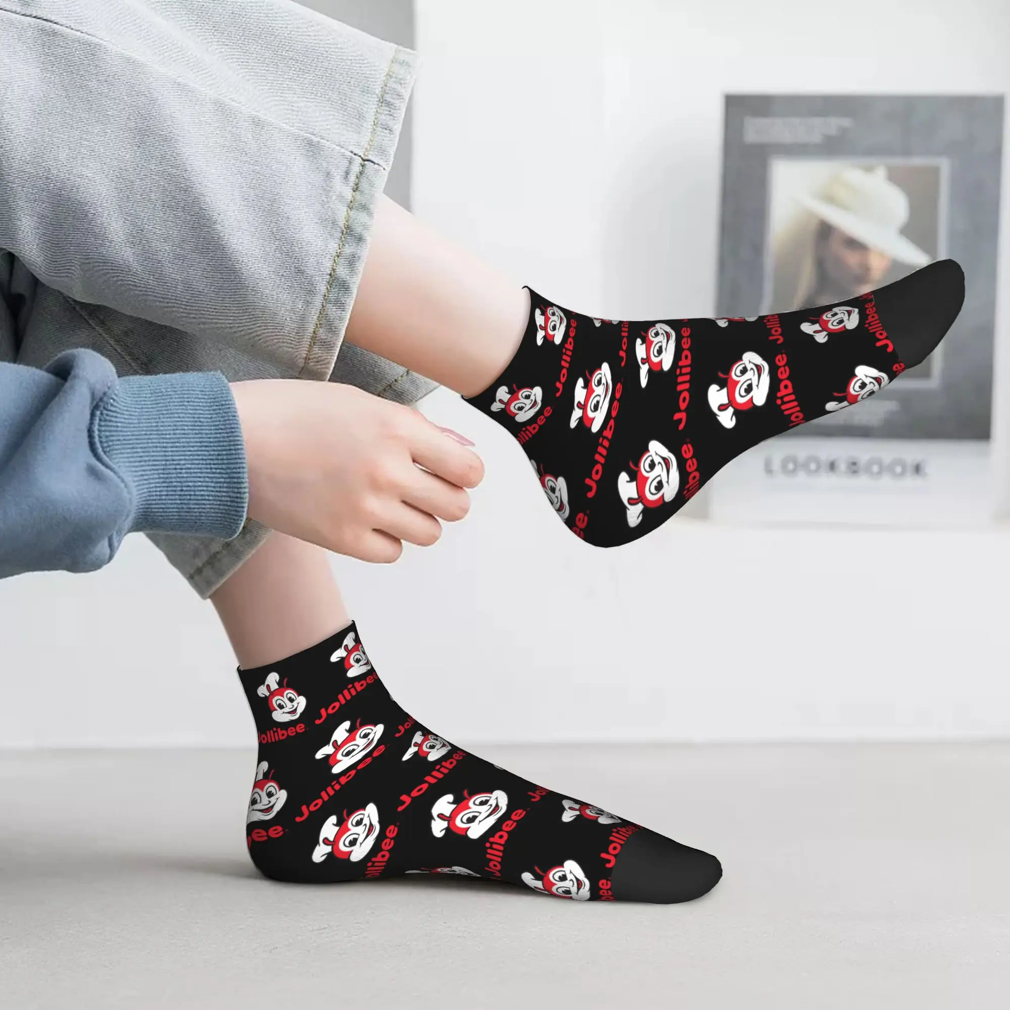 Calzini Jollibee 2 Harajuku Calze di alta qualità Calzini per tutte le stagioni Accessori per regali unisex