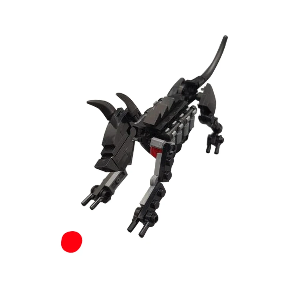 Gobricks moc criatura mitológica o hellhound bloco de construção antigo grego mitológico cães diy tijolo brinquedos presente aniversário do miúdo