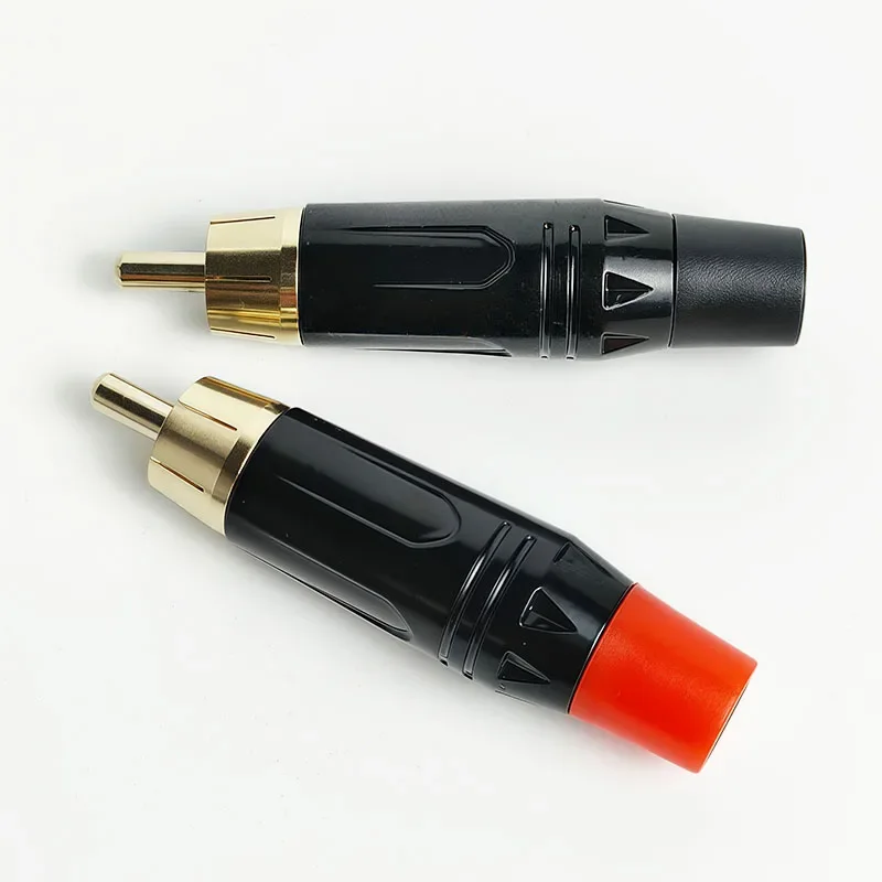 

4/10/20pcs Gold RCA Phono Plugs Coaxial AV Audio Video Solder Connector for Speaker PC
