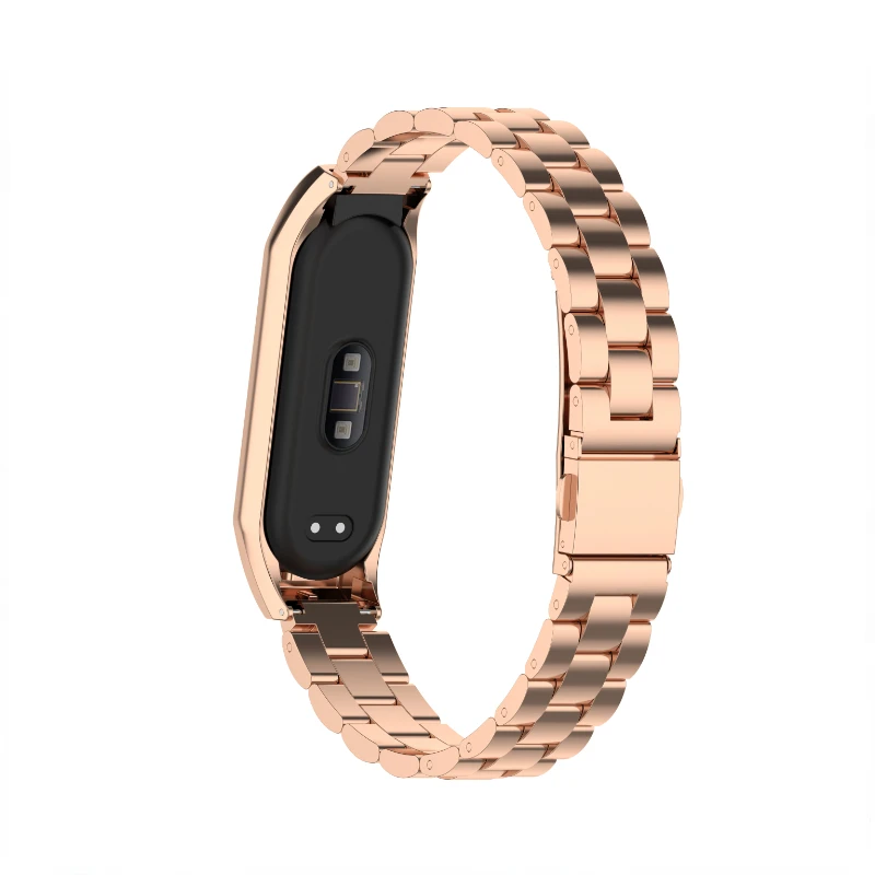 Metal Strap For Xiaomi Mi Band 8 7 6 5 4 Sports Stainless steel bracelet wristband For Mi band 6 5 strap For mi band 4 3 Correa