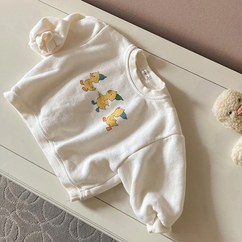 Sweat-shirt à Manches sulfpour Bébé Garçon, Pull Décontracté en Coton, Vêtements Mignons avec Imprimé de Dessin Animé, Nouvelle Collection Printemps