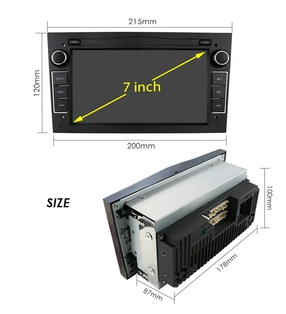 7inch Android Car Radio Player for Opel Astra H Vectra C D Corsa Antara Combo Vivaro Zafira B Vauxhall Car Autoradio Multimedia