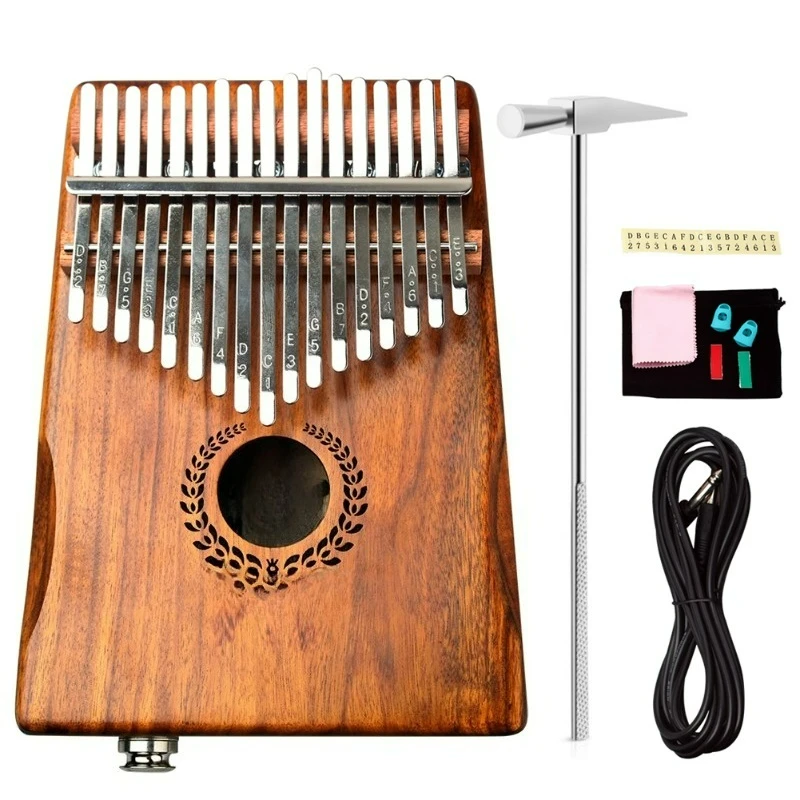 17-sound-box-eq-pouce-en-bois-d'acacia-qin-finger-qin-ensemble-complet