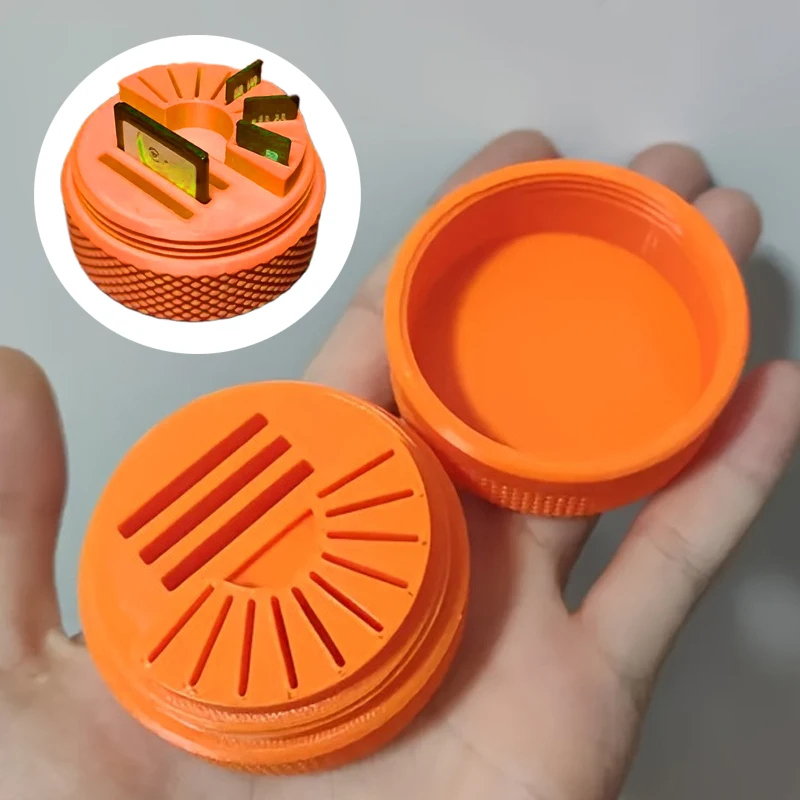 

SD Card Storage Box SD Card Storage Slot Desktop Decoration Dust Box Memory Card Organizer Box Memory Card Storage Case Box