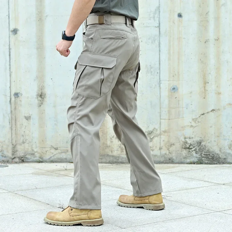Casual Man Pants Multi-Pocket Tactical Cargo Pants Wear-resistant Combat Men's Cargo Pants Hiking Joggers Trousers