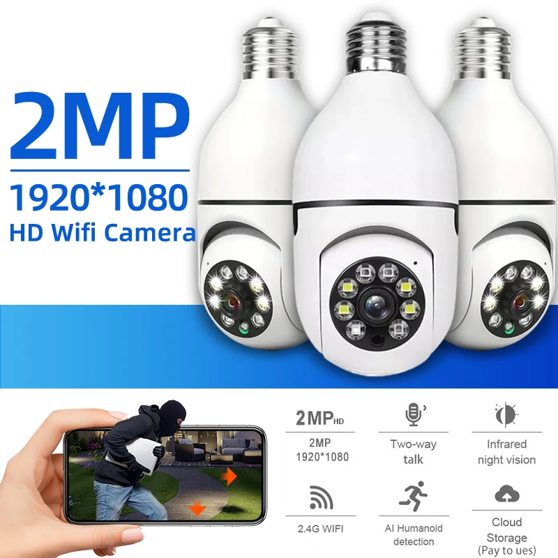 1080P HD WIFI Camera Security Protection Support 2.4G and 5Ghz Wifi Surveillance Camera Two Way Talk Mobile Tracking Samrt Home