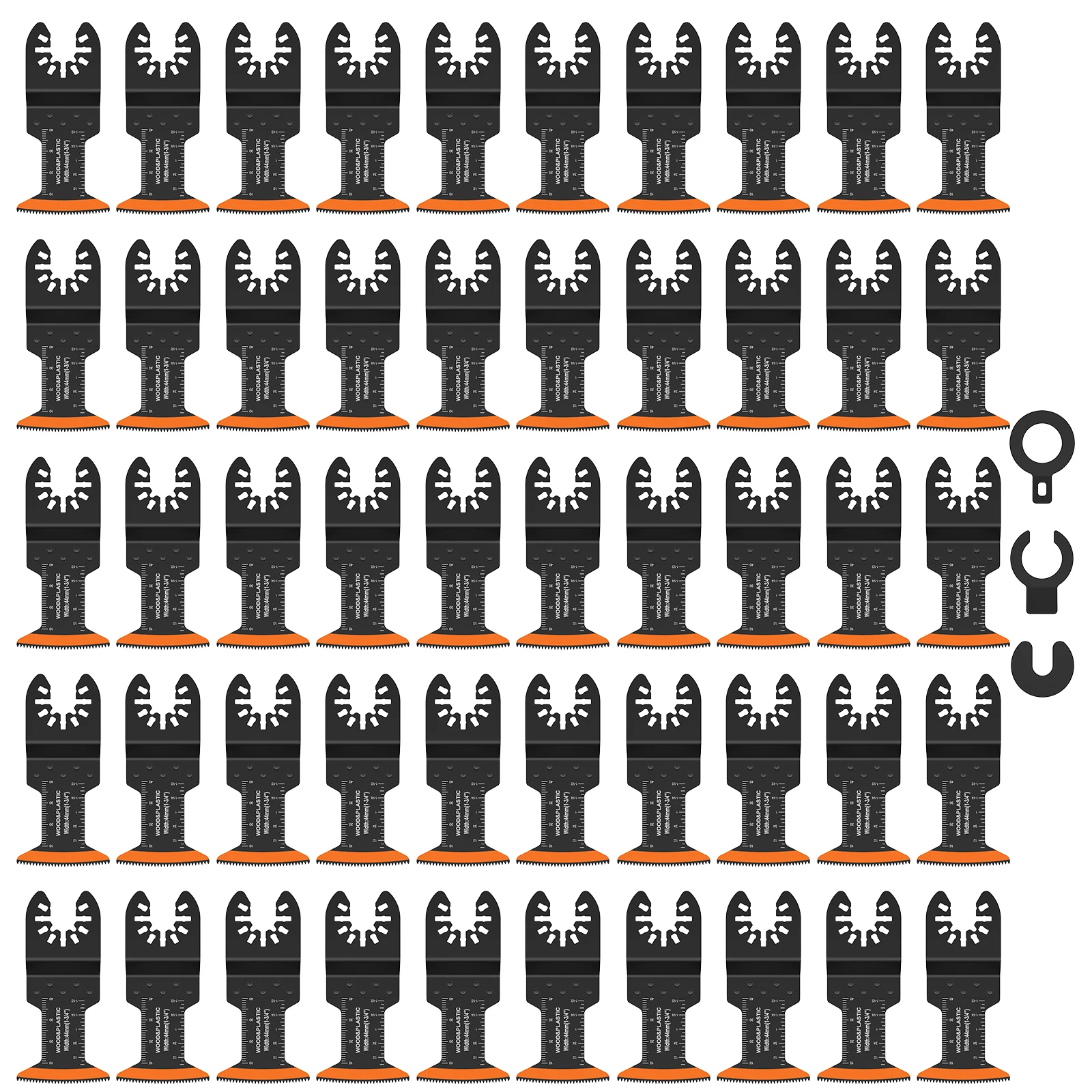 

10/50Pcs Oscillating Saw Blades High Carbon teel Bi-Metal Multitool Blades Sharp Wear Resistant Cutter Blades for Metal Plastic