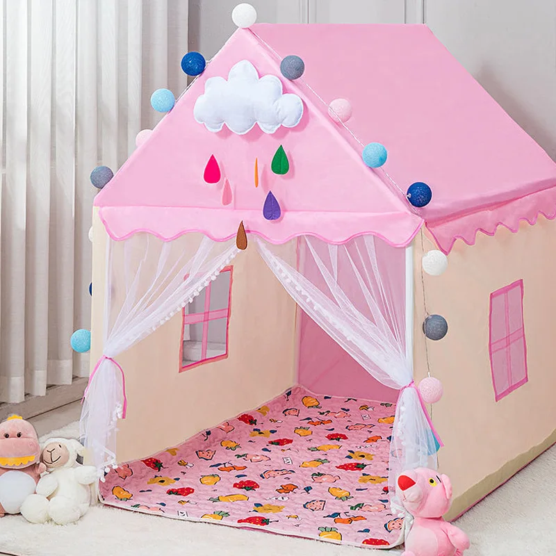 

Children's Tent Indoor Game House Small House Dream Castle Princess House Sleeping Family Toys Birthday Gift teepee tent kids