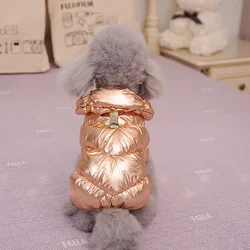 Winter Pet Clothes Dog Down Coat Fleece Warm Thicken Dog Jumpsuit Puppy Cat Coat Down Clothes Winter Clothing XS-XXL