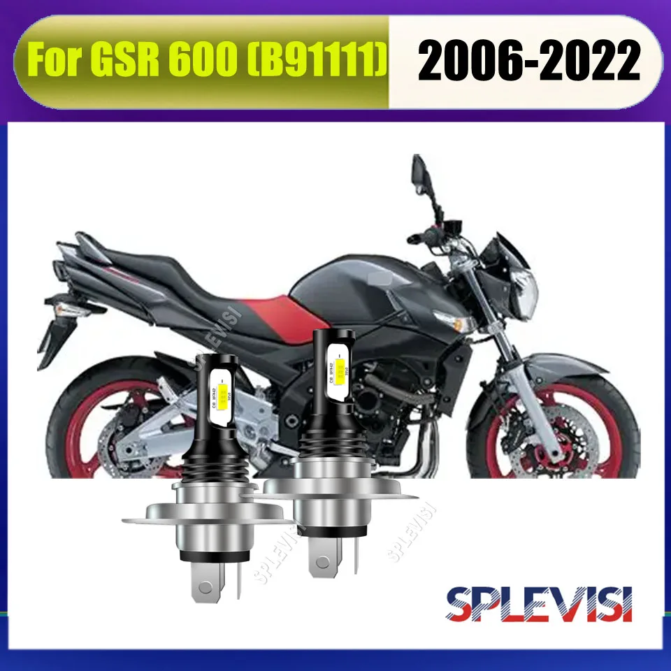 H4 9003 LED 6000K Whtie Headlight - Evenly distributed light is safe and comfortable For Suzuki GSR 600 (B91111) 2006 2007-2022