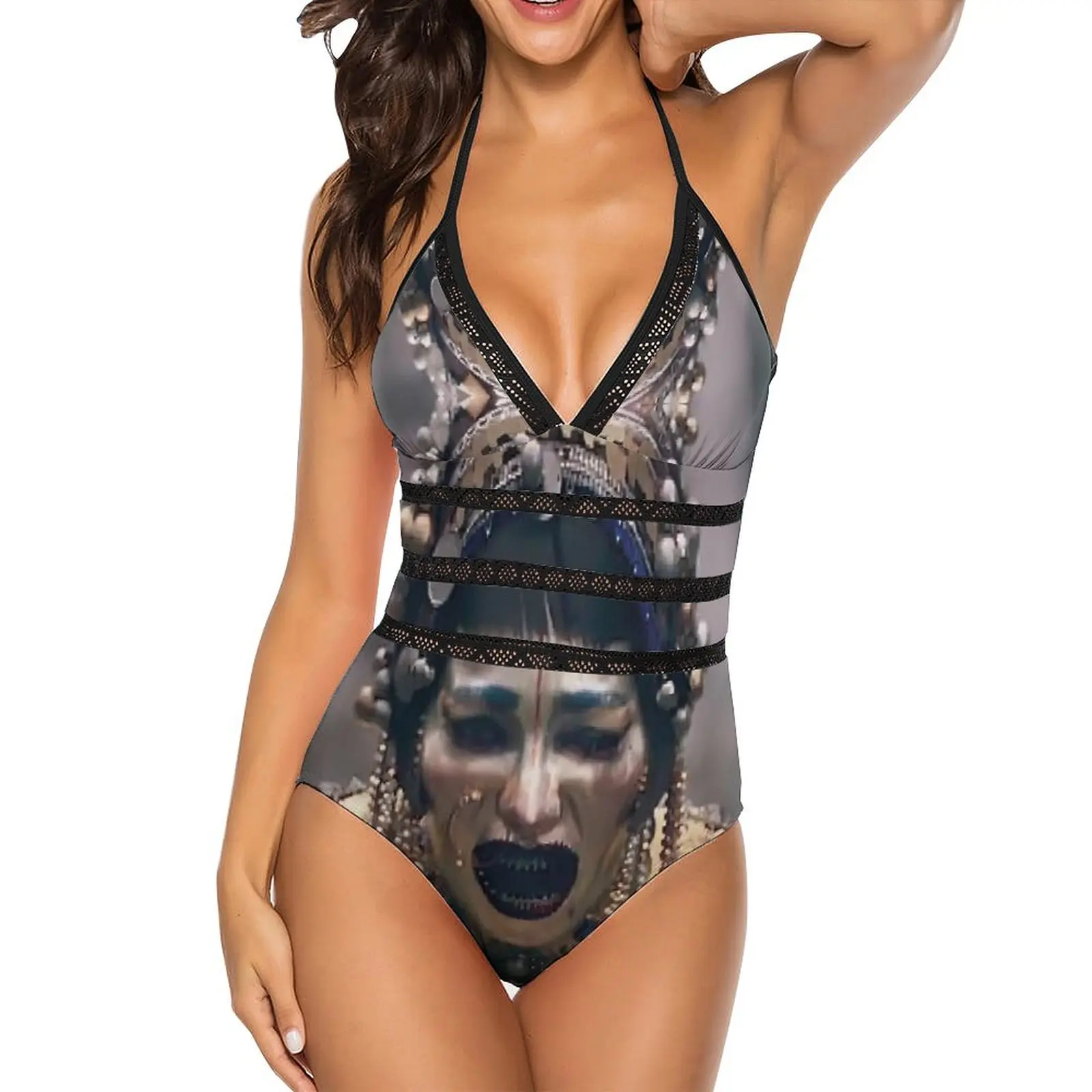 Jibaro Swimsuit Love Death Robots Season Push Up Swimwear One-Piece High Cut Monokini Sexy Stylish Bodysuit Plus Size