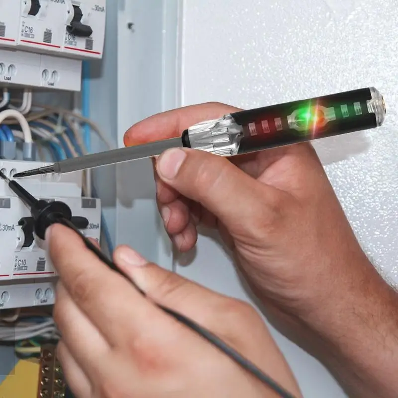 

Electrical Tester Pen Voltage Tester Pen Strong Magnetic Electricity Detector Slotted Screwdriver Tool High Torque Electric Pen