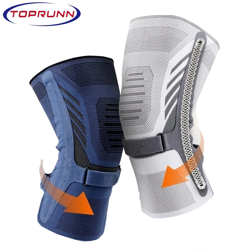 1 Pcs Compression Knee Support Sleeve Elastic Breathable Knee Pads Brace Springs Gym Sports Protector Basketball Volleyball Run