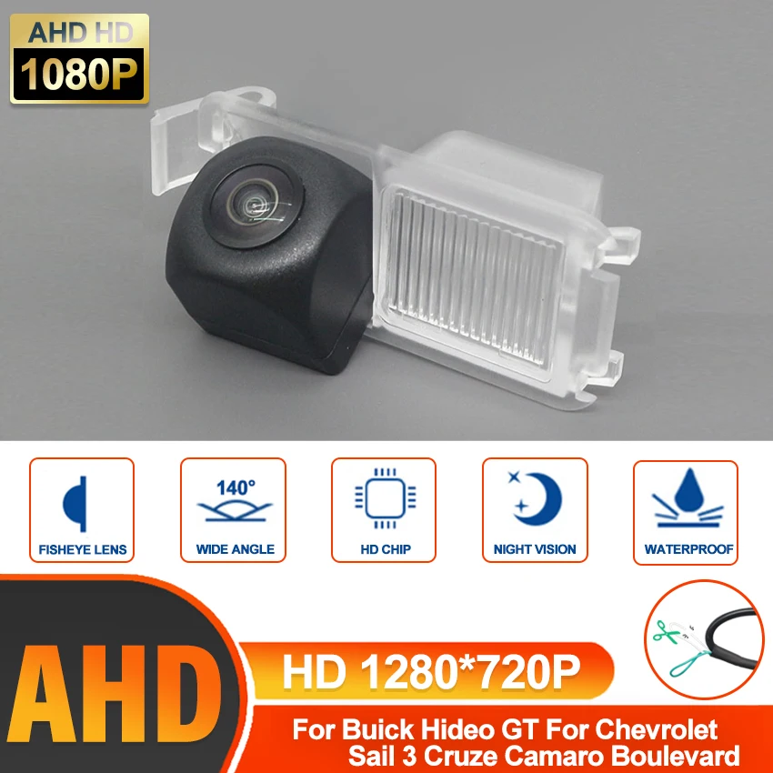 

140 ° AHD HD CCD 1280x720P специальная камера заднего вида для Buick Hideo GT Chevrolet Sail 3 Cruze Camaro автомобильный бульвар