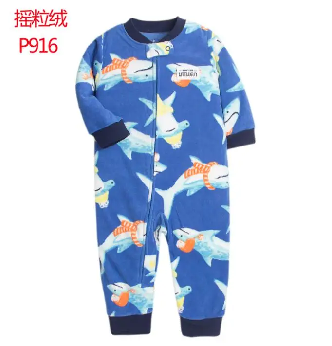 2T Baby Jumpsuit Warm Fleece Spring Autumn Toddler Baby Clothes Zipper Up Boys Girls Long Sleeve Warm Clothes Winter Christmas