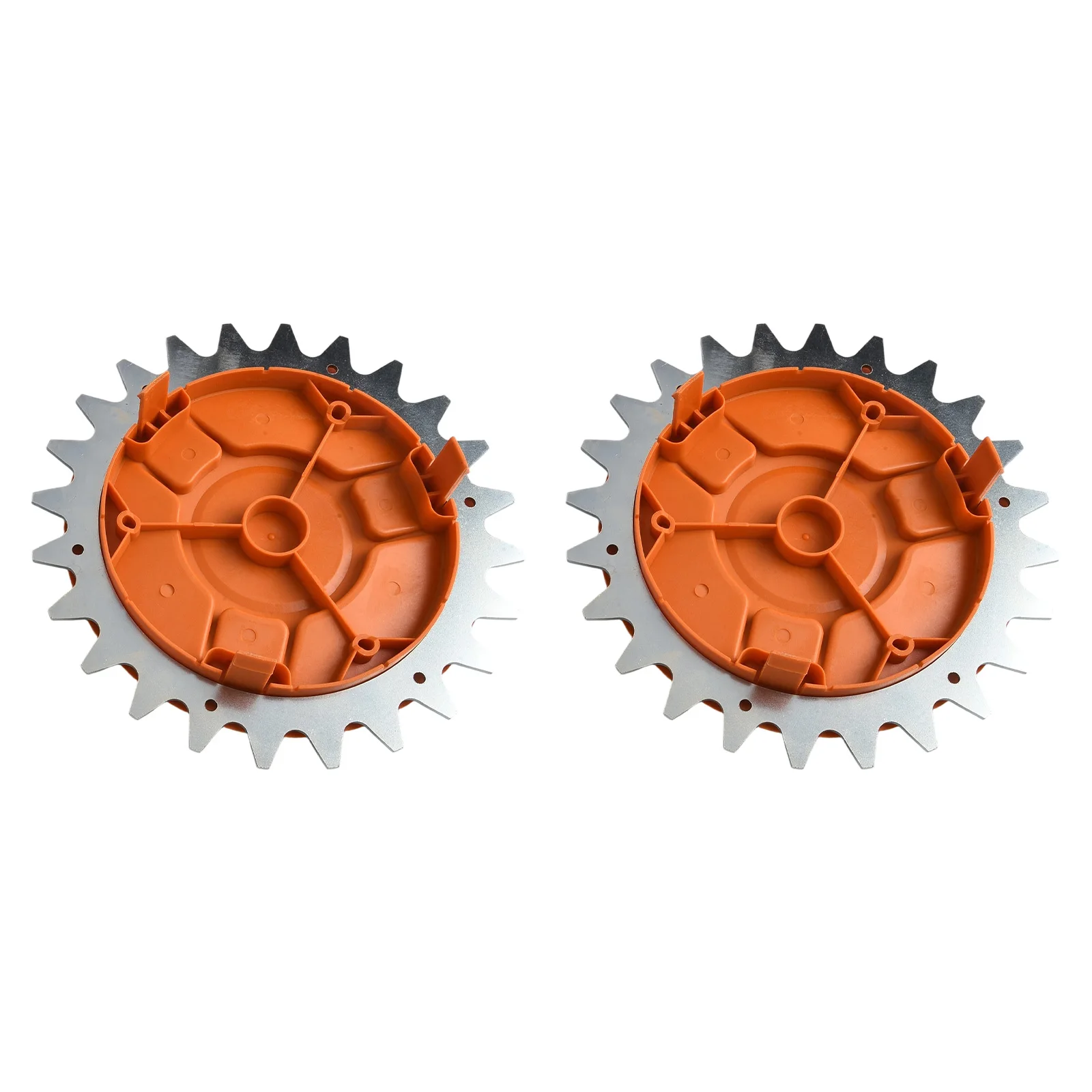 Slip for studs Wheel Hub Cover Easy Setup Without Tools Enhanced Stability Lawn Mowing Robot Cover Accessory Orange