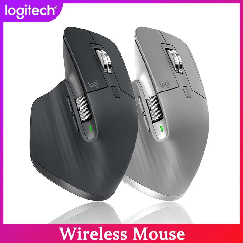 로지텍 MX 마스터 3S 3 마우스, 2S 무선 블루투스 마우스, 무선 2.4G 리시버 Mx 마스터 2s 업그레이드