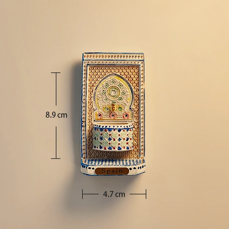 Resin Refrigerator Sticker Alhambra Palace Granada Spain Refrigerator Magnet Refrigerator Sticker Fridge Magnet Souvenirs