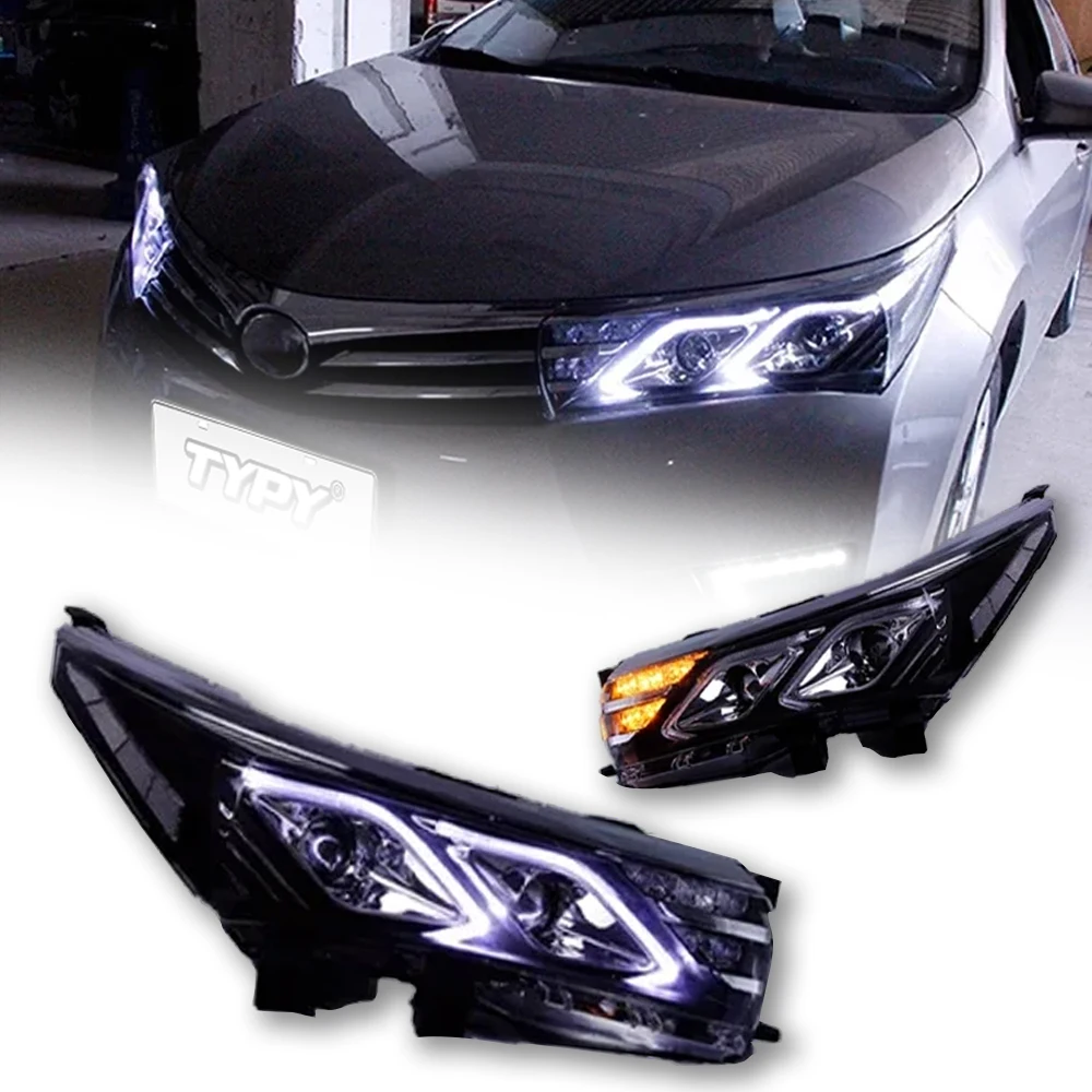 

Car Lights For Toyota Corolla 2014-2016 LED Car Lamps Daytime Running Lights Dynamic Turn Signals Car Accessories