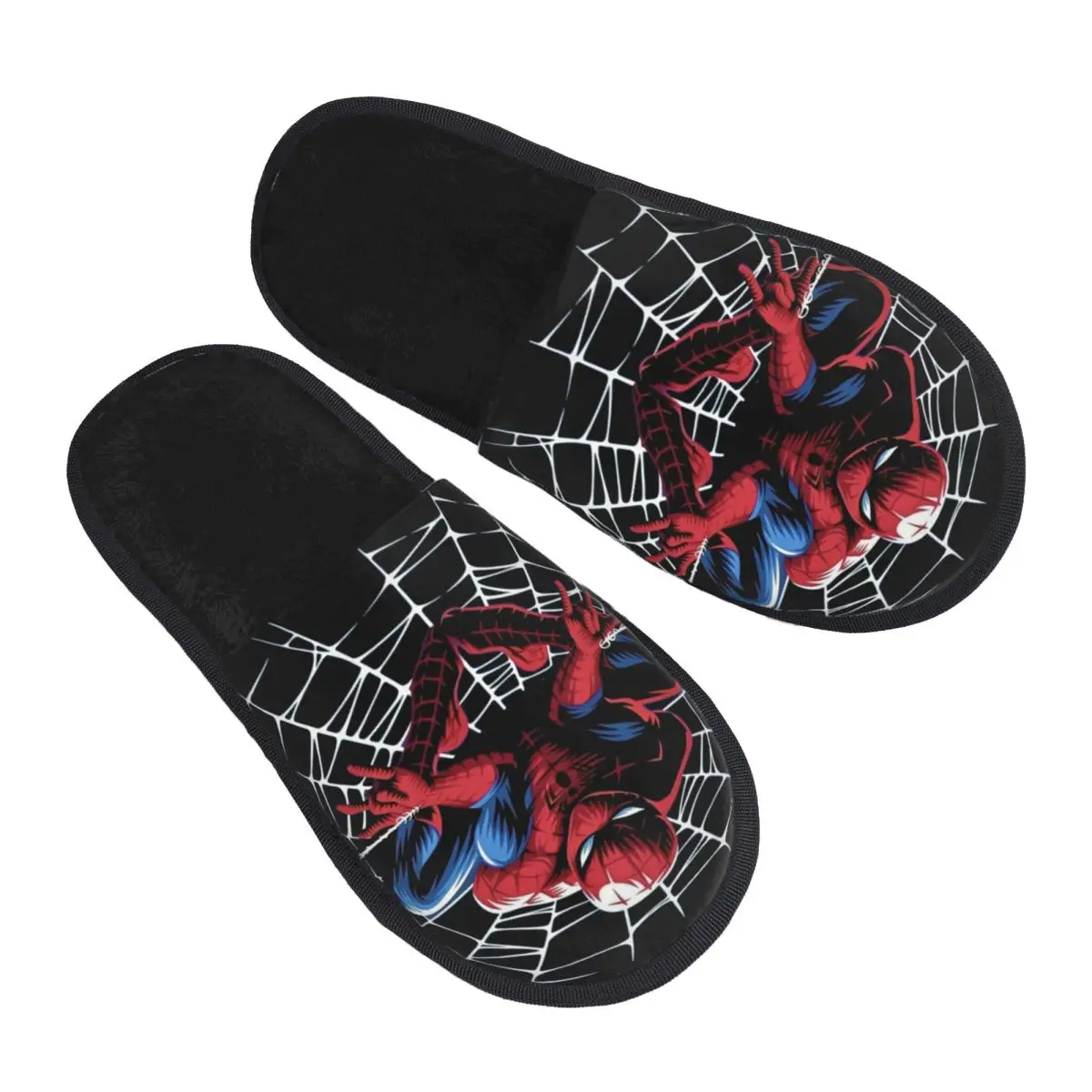 

Custom Spider Man Cartoon Superhero Memory Foam Slippers Women Cozy Warm House Slippers