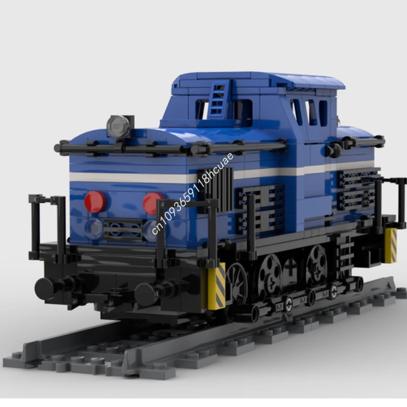 488 pz MOC Br Locomotiva Diesel Modello di Treno Building block Architettura Modulare Assemblare Giocattoli Per Bambini Regali Di Natale
