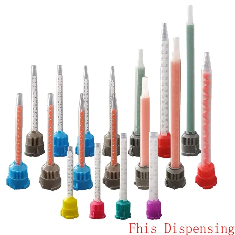 

Pack of 10 Static Mixing Tube AB Rubber Tube Filling Glue Glue Water Mixing Tube Mixing Glue Stick Mixer