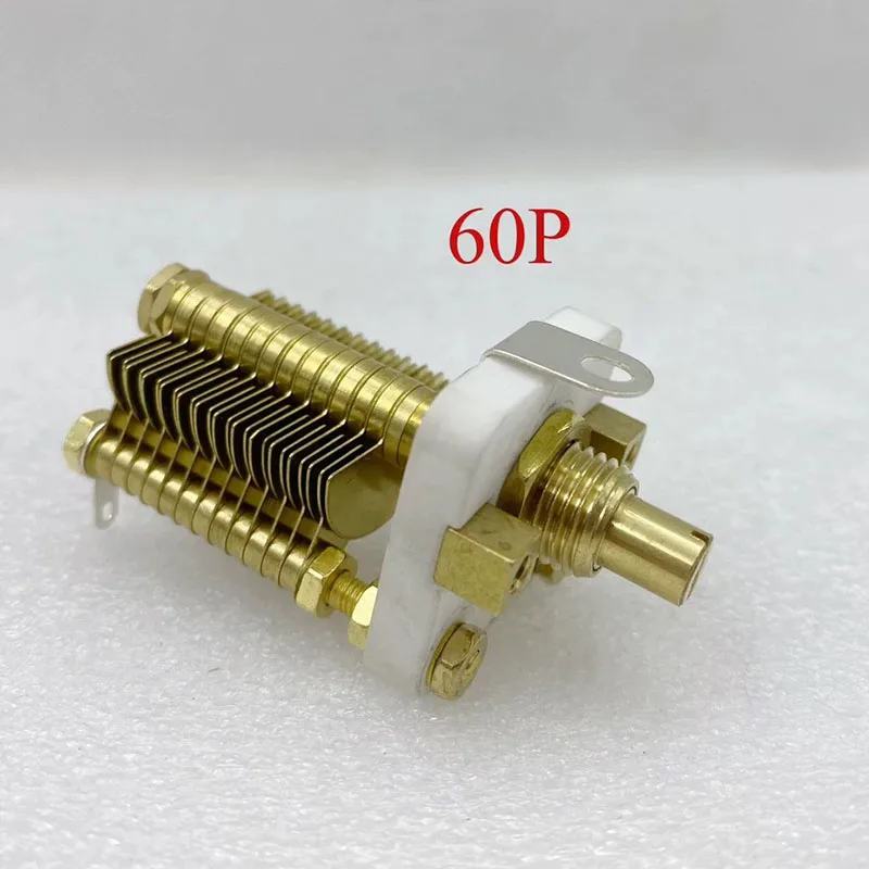 Alta frequência alto valor q cw2f cerâmica todo cobre único capacitor variável de ar 60p/100p beleza médica antena de laço pequeno