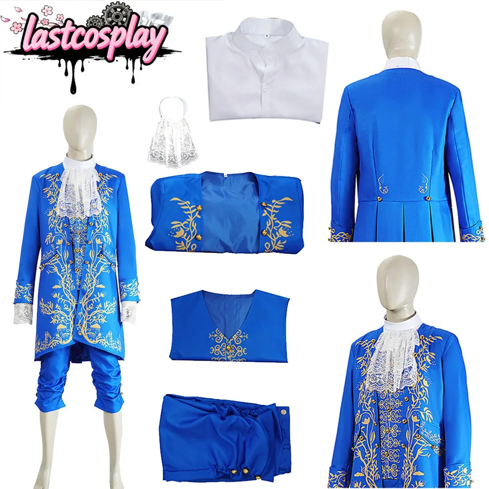 

Beast Cosplay Uniform Costume Fantasia Movie Beauty Roleplay Men Shirt Vest Coat Pants Outfits Halloween Carnival Party Clothing