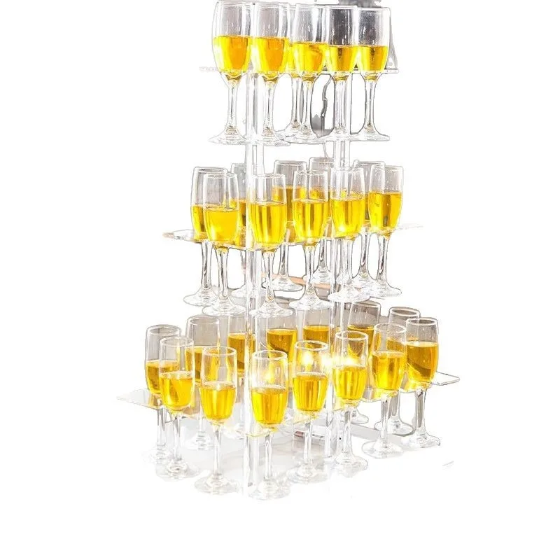 

Removable goblet storage rack 3rd floor wedding party decoration red wine glass display rack