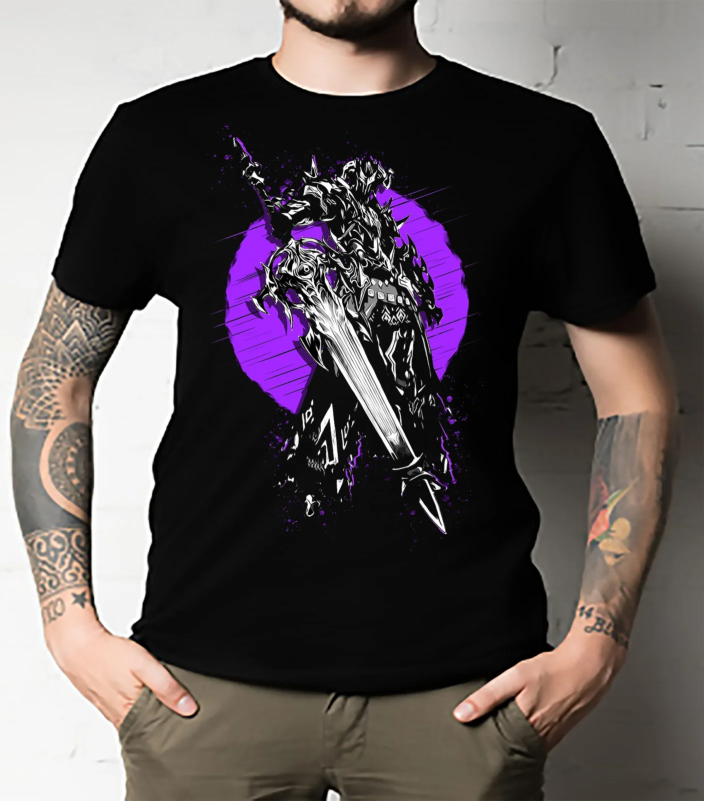 Dark Knight Final Fantasy Classic T Shirt All Size Unisex