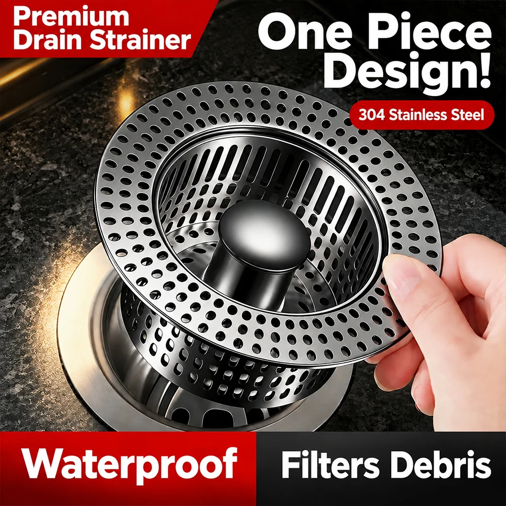 Kitchen Sink Strainer Drain Stopper Pop Up Filter Plug Food Catcher Garbage Disposal Cover Anti Clog Basket Filter Home