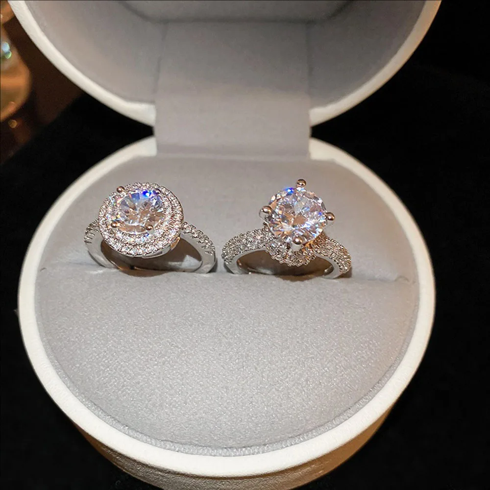 

Light Luxury Crystal-encrusted Zircon Ring Niche Wraparound Rings Exudes Sophistication For Commuting Jewelry