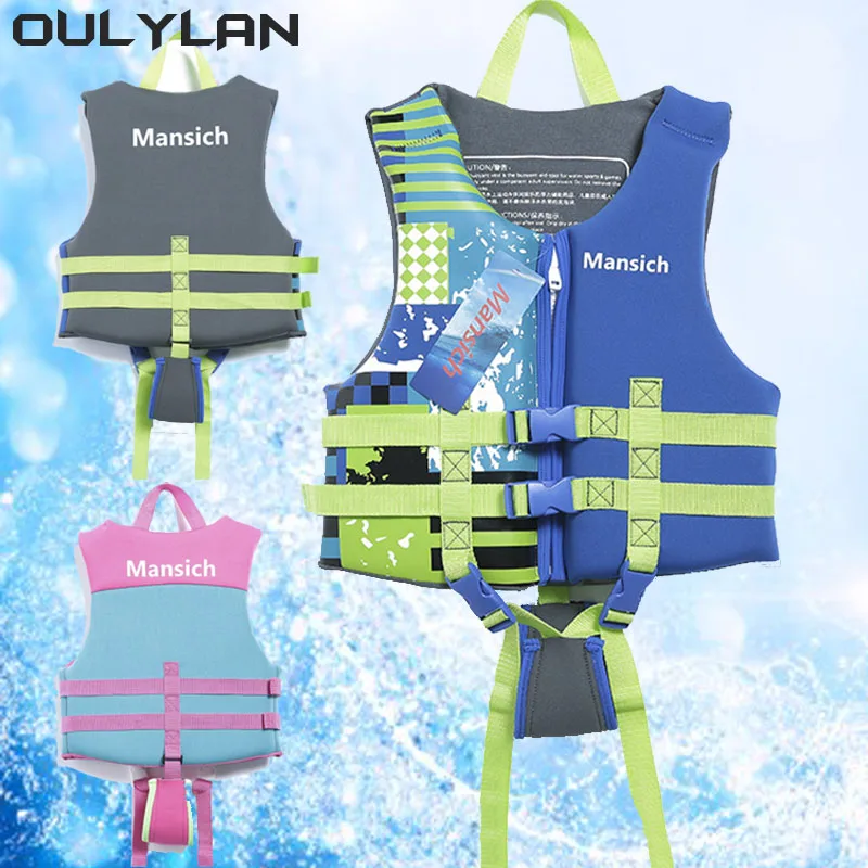 Oulylan Water Sport Buoyancy Jacket Life Vest Swimming Boating Skiing Driving Vest Drifting  Life Jacket for Adult Children