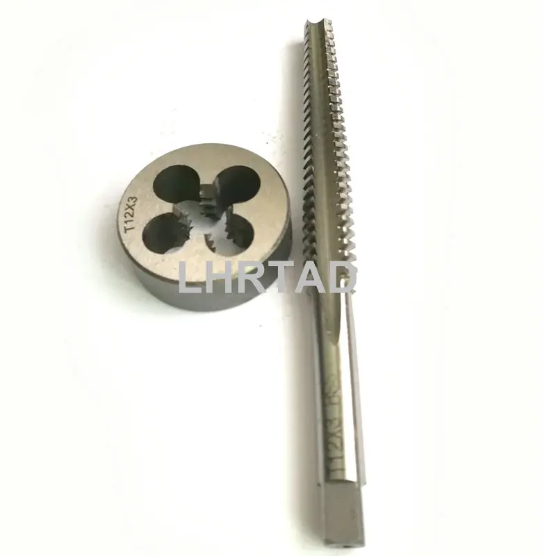 Right/Left hand Trapezoidal thread taps nut Dies set Tr12 TR12X2 TR12X3 HSS Metric manual tool die and screw tap T12 T12X2 T12X3