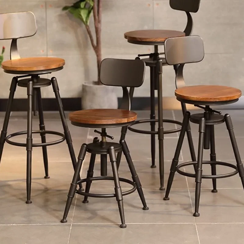 Rattan Bar Stool Transparent Chair Gray Mini Home Furniture Tabouret Design Stackable Leather Luxury Industrial Stools Shop High