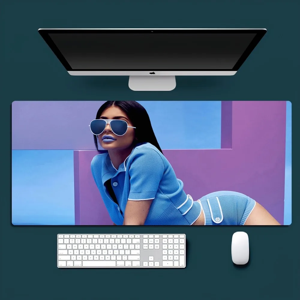 Model K-Kylie J-Jenner Sexy Mousepad Office Small Large PC Computer Keyboard Mouse Game Rubber Anti-Slip Mice Mat Big