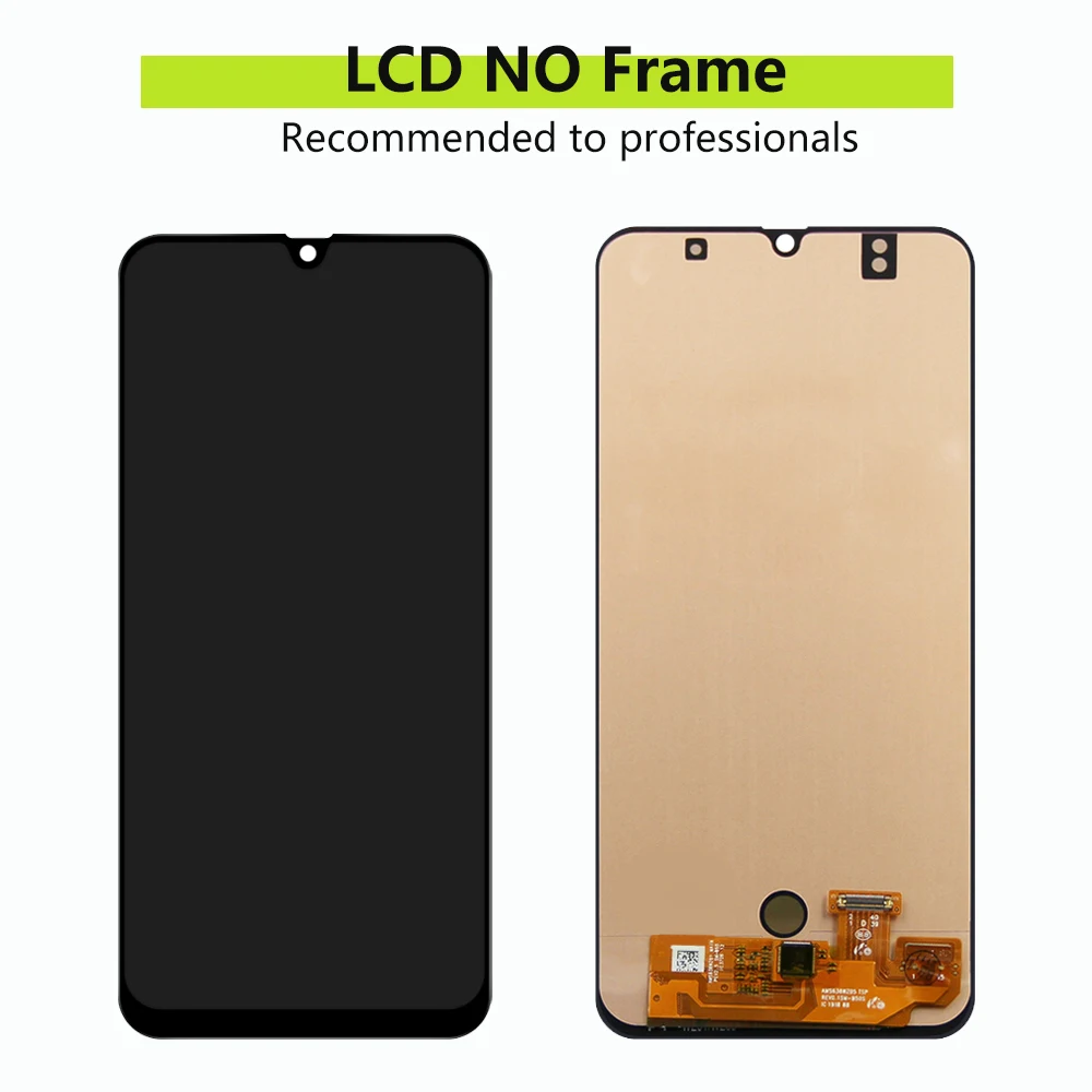 Super AMOLED A30 6.4\'\' For Samsung A30 A305F A305G A305N A305YN LCD Display Touch Screen Digitizer Assembly For Samsung A30 LCD