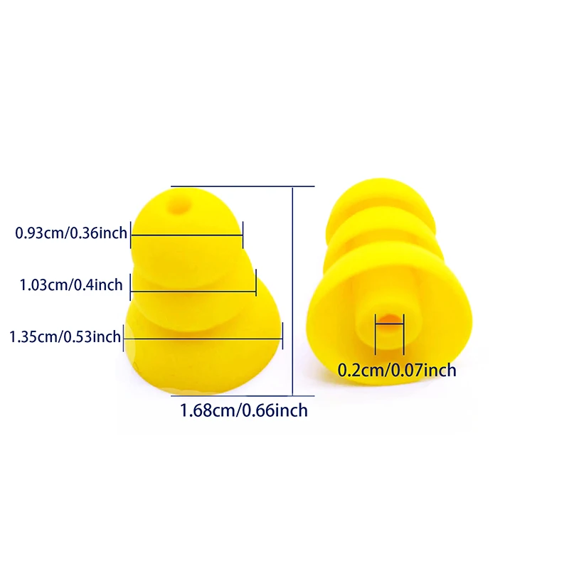 2pcs Hearing Aid Ear Tips Earplug Dome 3 Layer Soft Silicone Replacement Pocket Hearing Aids Earplug Domes Ear Care